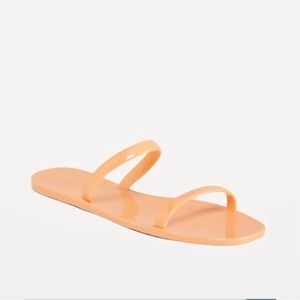 NWT Orange jelly sandals